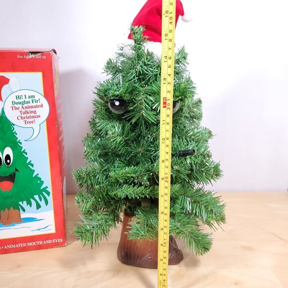 Gemmy DOUGLAS FIR TALKING TREE Animated Singing Christmas Tree Battery Powered - Picture 2 of 10